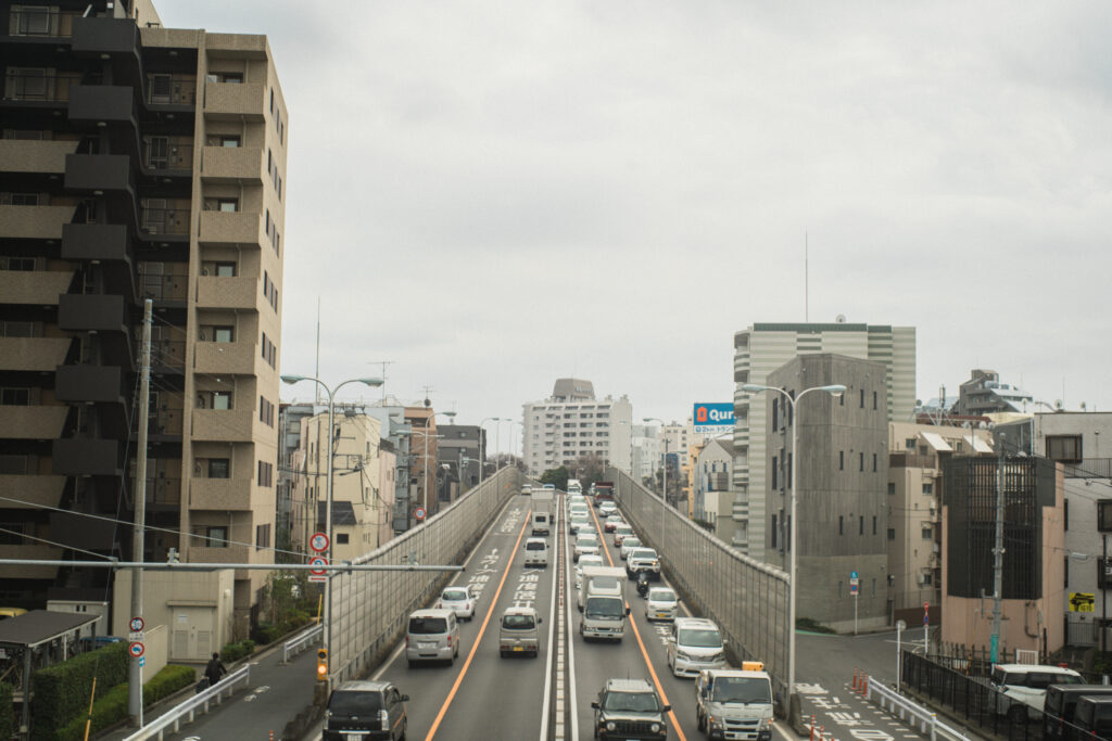 東京の道